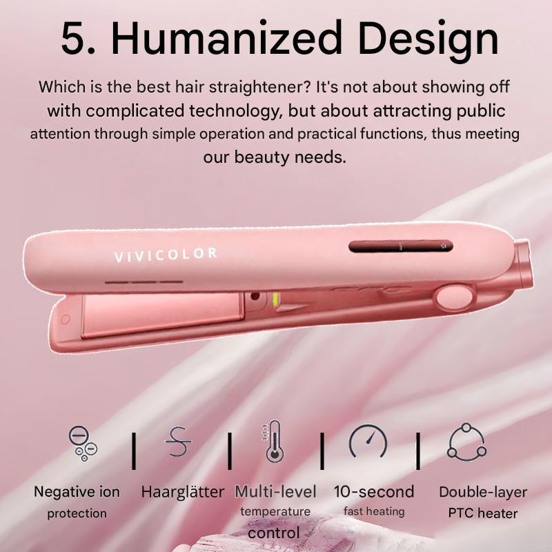 VIVICOLOR HairStrait PRO - Portable Hair Straightener