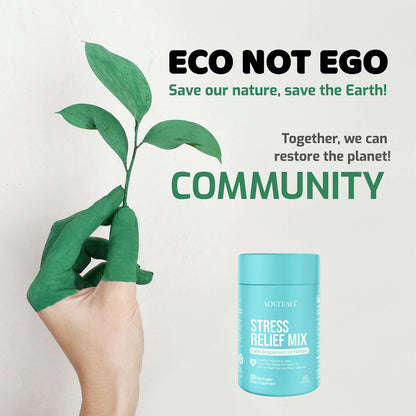 STRESS RELIEF MIX For Women Supplement With L-Theanine Magnesium, Stress Relief, Focus And Relaxation Support Anxiery Pill